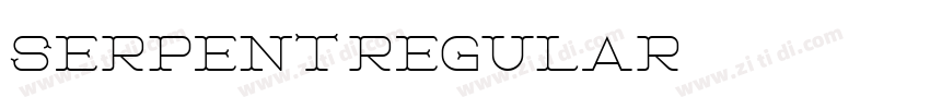 Serpent Regular字体转换